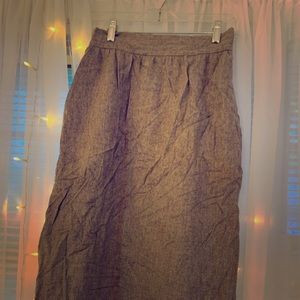 Grey wool skirt